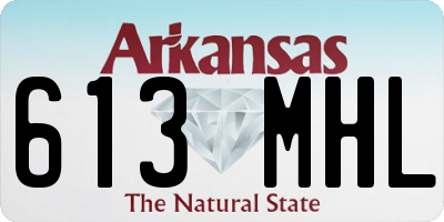 AR license plate 613MHL