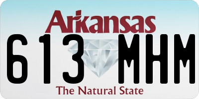 AR license plate 613MHM