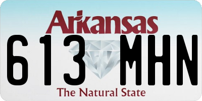 AR license plate 613MHN