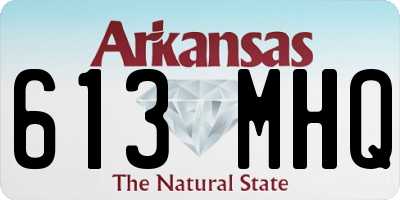 AR license plate 613MHQ