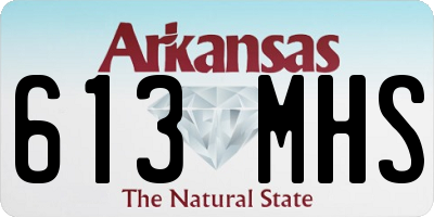 AR license plate 613MHS