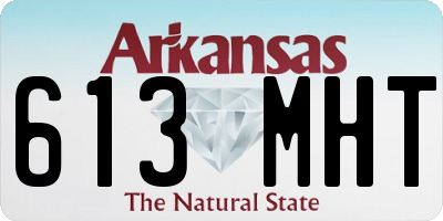 AR license plate 613MHT