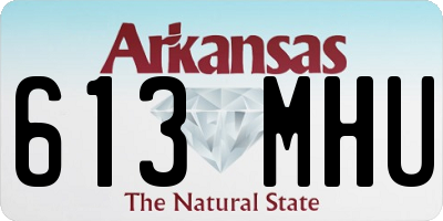 AR license plate 613MHU