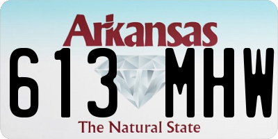 AR license plate 613MHW