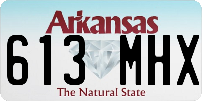 AR license plate 613MHX
