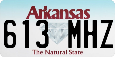 AR license plate 613MHZ