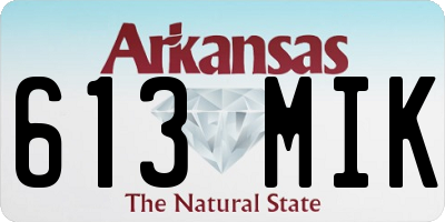 AR license plate 613MIK