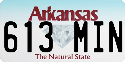 AR license plate 613MIN
