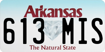 AR license plate 613MIS