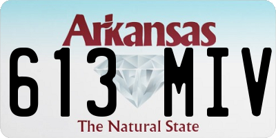 AR license plate 613MIV
