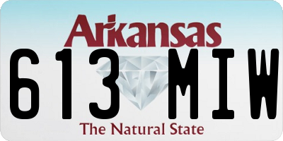 AR license plate 613MIW