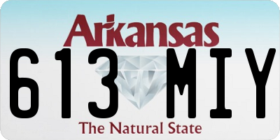AR license plate 613MIY