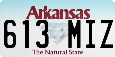 AR license plate 613MIZ
