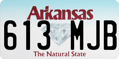 AR license plate 613MJB