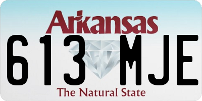 AR license plate 613MJE