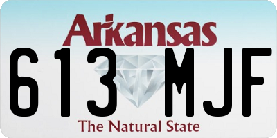 AR license plate 613MJF