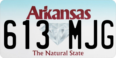 AR license plate 613MJG