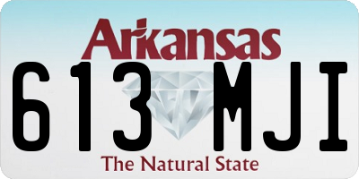 AR license plate 613MJI