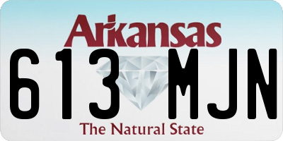 AR license plate 613MJN