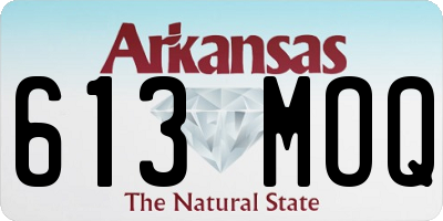 AR license plate 613MOQ