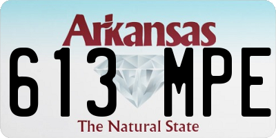 AR license plate 613MPE