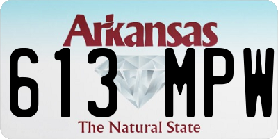 AR license plate 613MPW