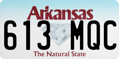 AR license plate 613MQC