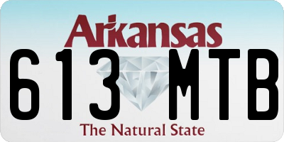 AR license plate 613MTB