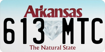 AR license plate 613MTC