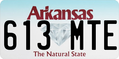 AR license plate 613MTE