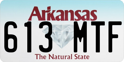 AR license plate 613MTF
