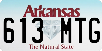 AR license plate 613MTG
