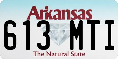 AR license plate 613MTI