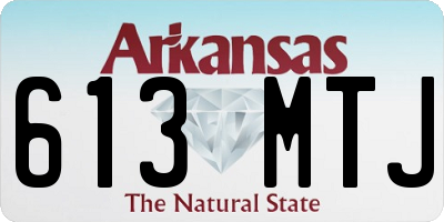 AR license plate 613MTJ