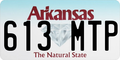 AR license plate 613MTP
