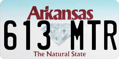 AR license plate 613MTR