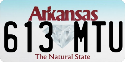 AR license plate 613MTU