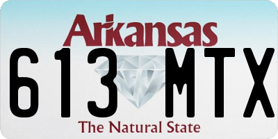AR license plate 613MTX