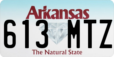 AR license plate 613MTZ