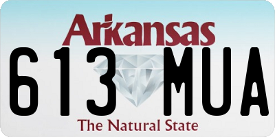 AR license plate 613MUA
