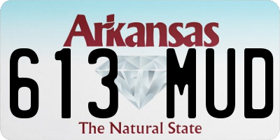 AR license plate 613MUD
