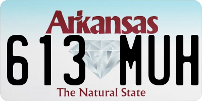 AR license plate 613MUH
