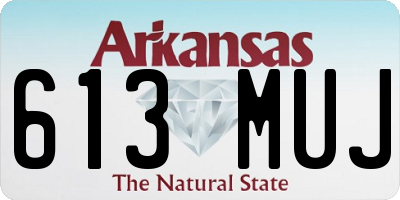 AR license plate 613MUJ