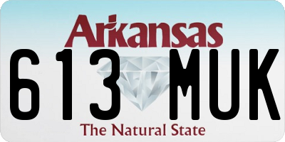 AR license plate 613MUK