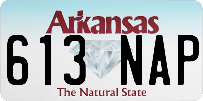 AR license plate 613NAP