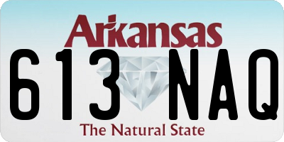 AR license plate 613NAQ