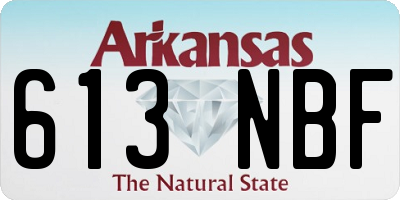 AR license plate 613NBF