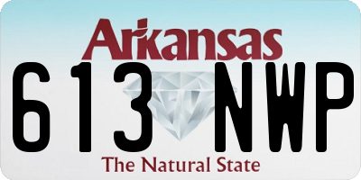 AR license plate 613NWP