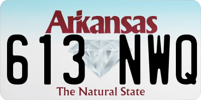 AR license plate 613NWQ