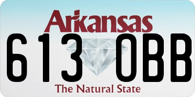 AR license plate 613OBB
